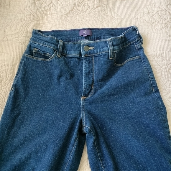 NYDJ Women's Blue dark wash Straight jeans size 10 - Picture 9 of 10